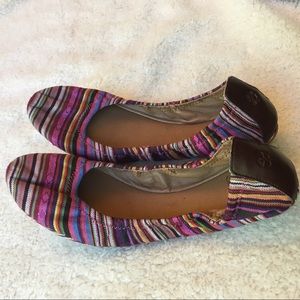 Lucky Brand Striped Flats sz 9
